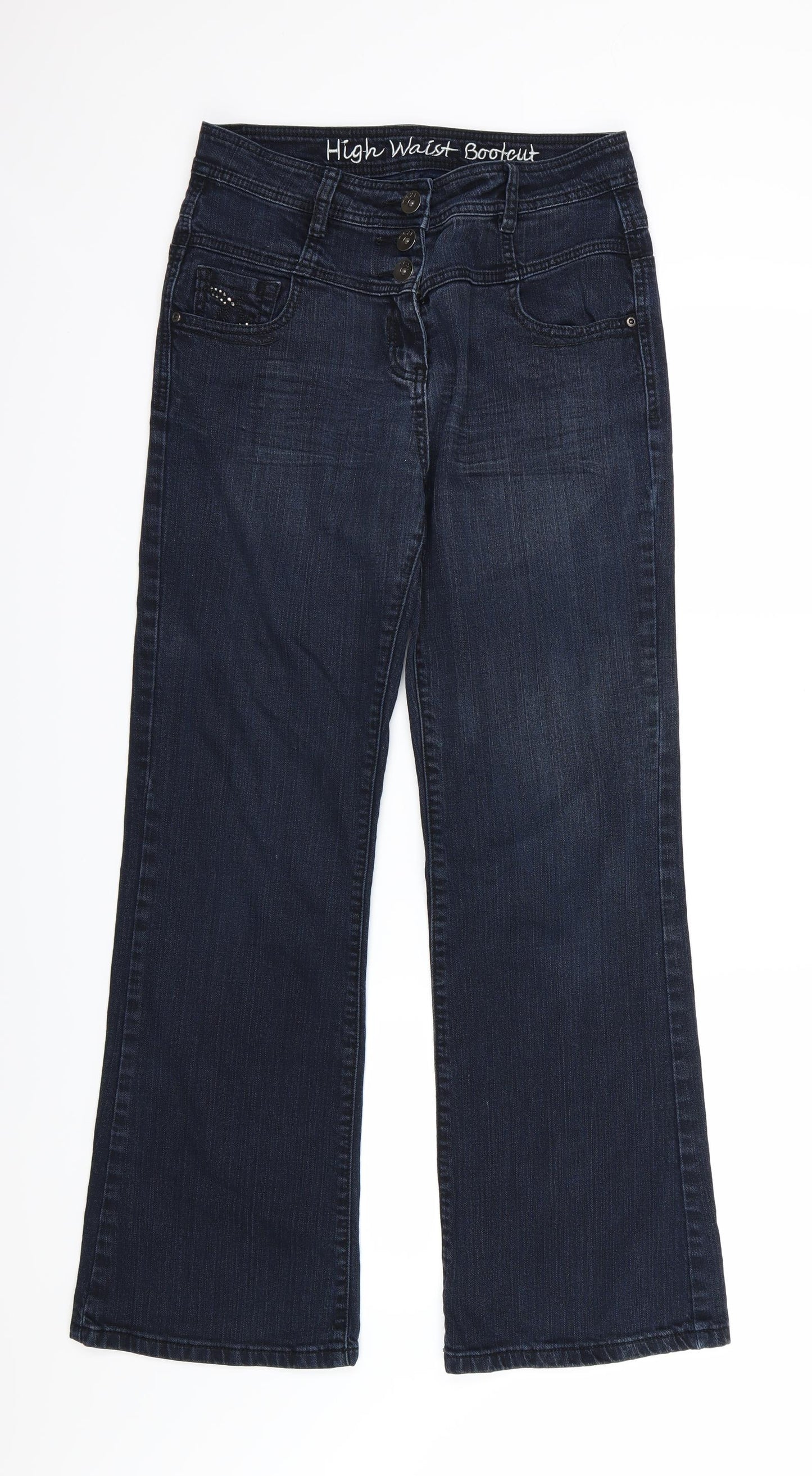 NEXT Womens Blue  Denim Bootcut Jeans Size 12 L29 in
