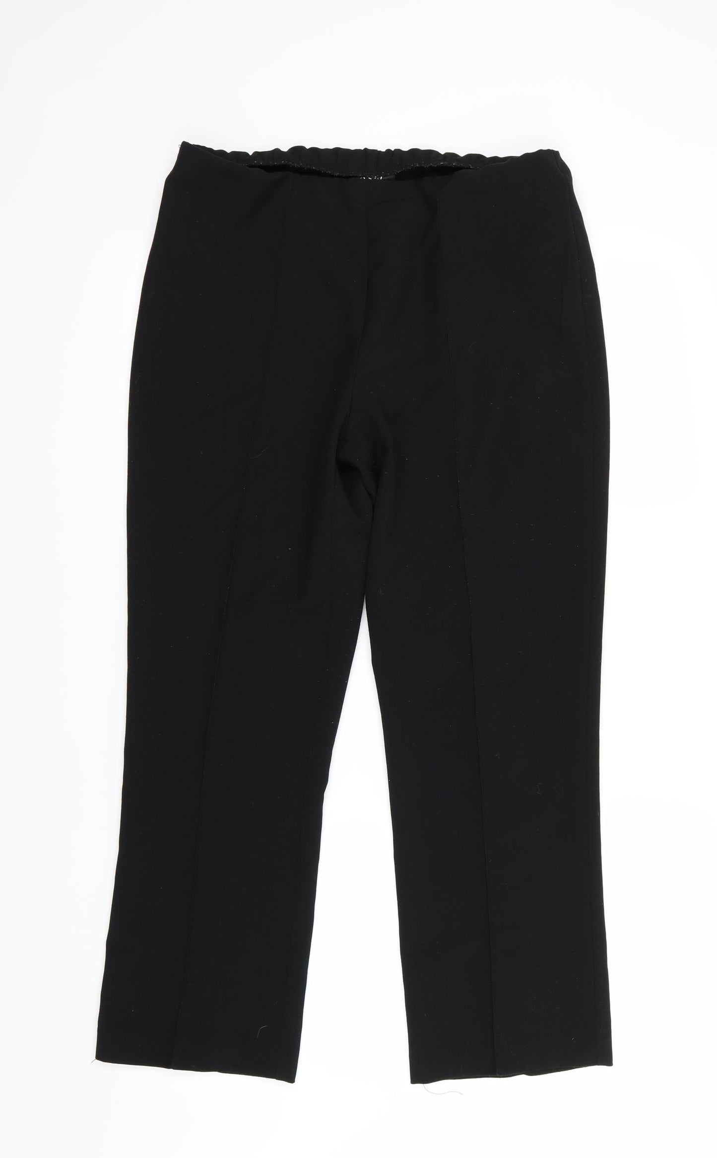 Artisa Womens Black  Rayon Trousers  Size 12 L28 in