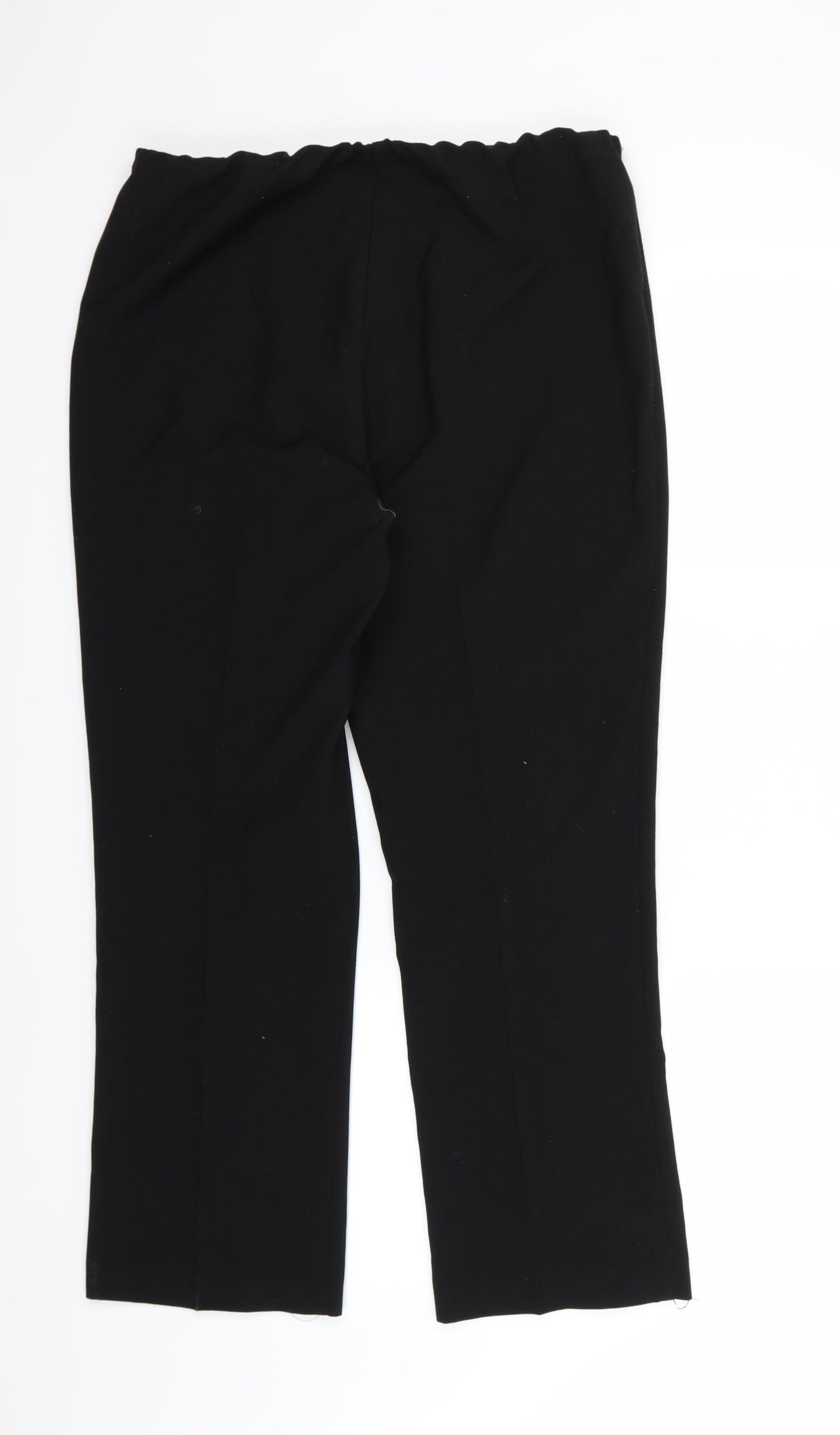 Artisa Womens Black  Rayon Trousers  Size 12 L28 in