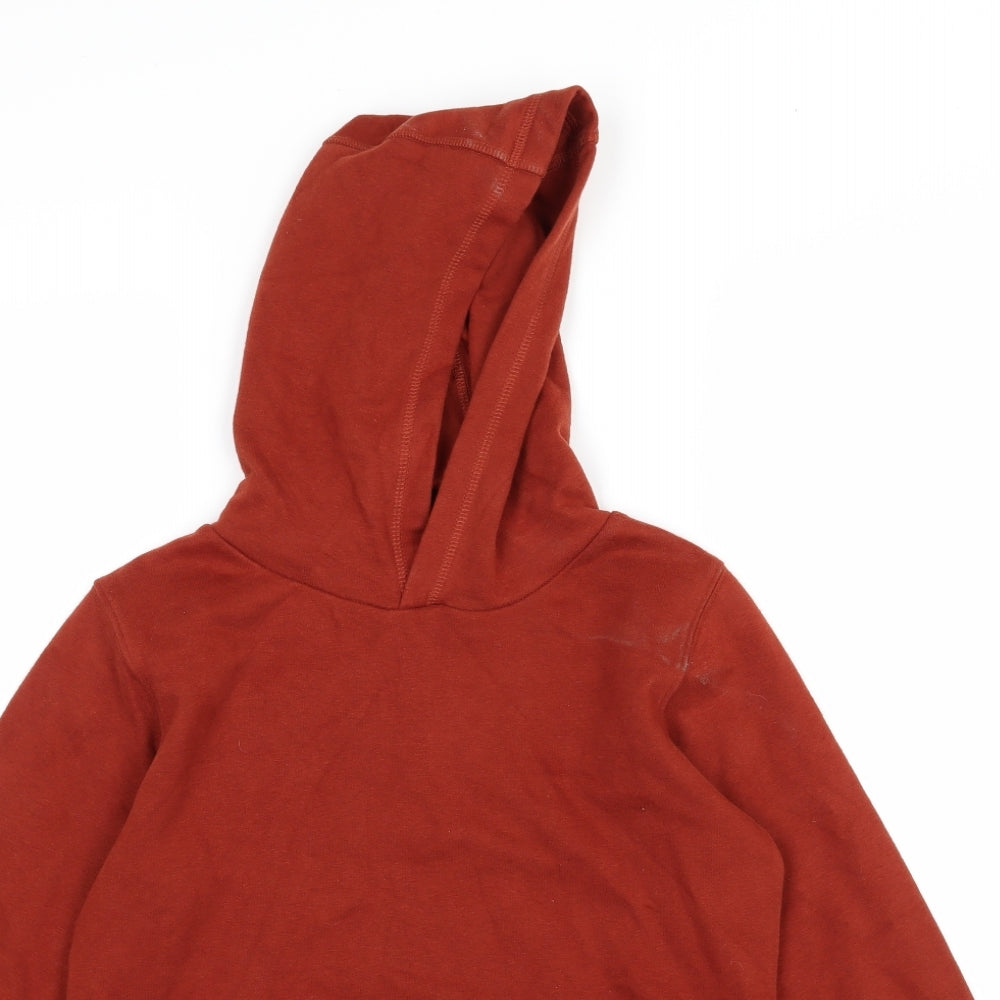 TU Boys Brown  Jersey Pullover Hoodie Size 12 Years