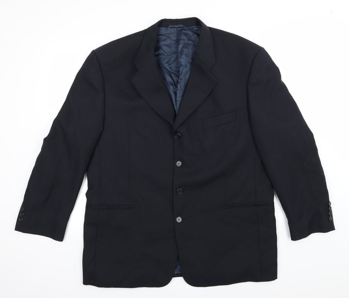 Tom English Mens Blue Striped  Jacket Suit Jacket Size 44