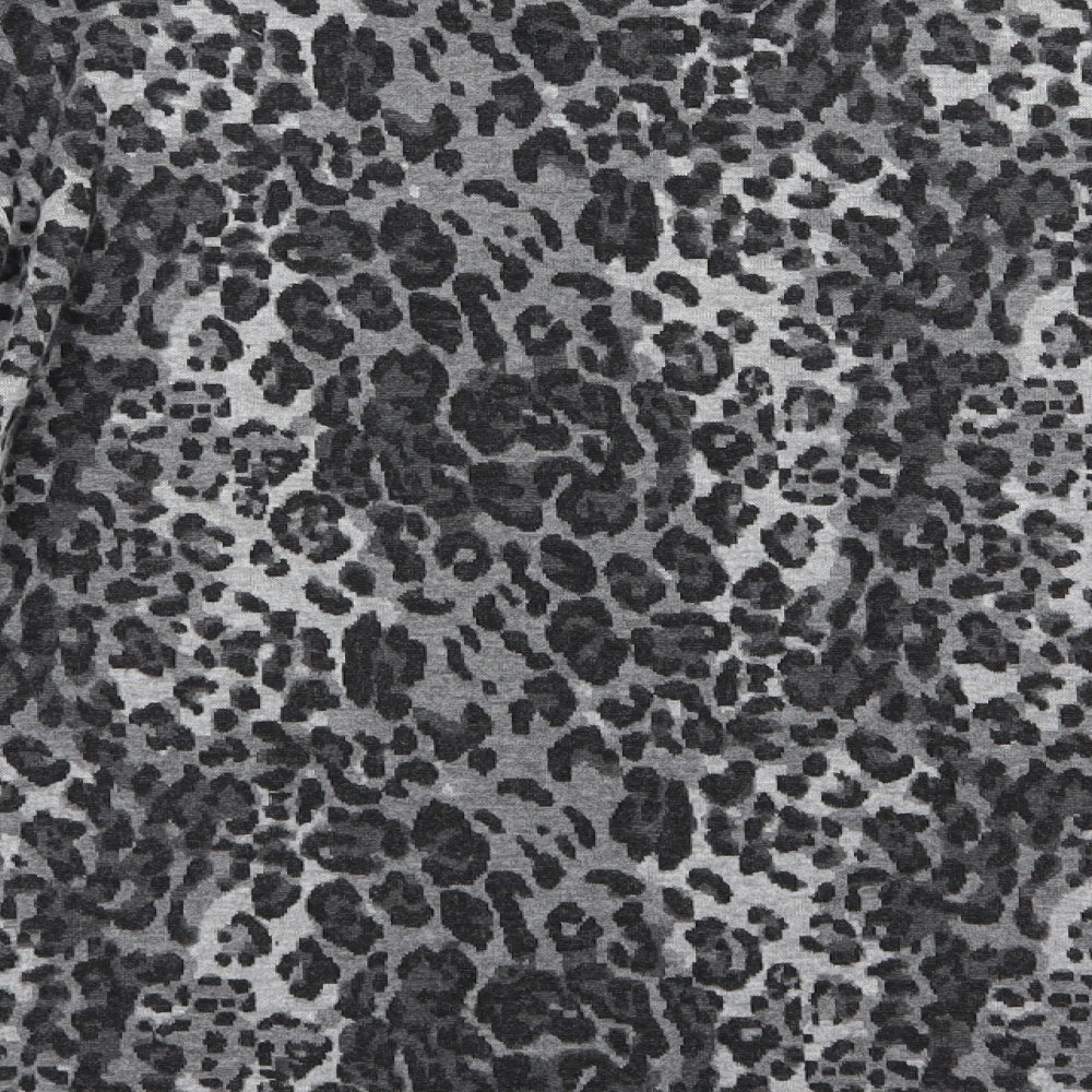 Marks and Spencer Womens Grey Animal Print Knit Pullover Jumper Size 14