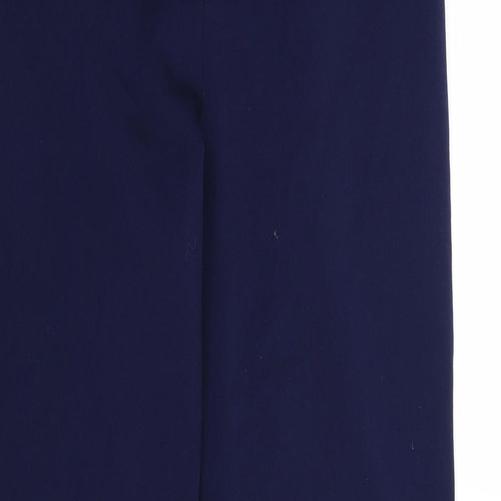 Anna Rose Womens Blue  Rayon Trousers  Size 12 L29 in