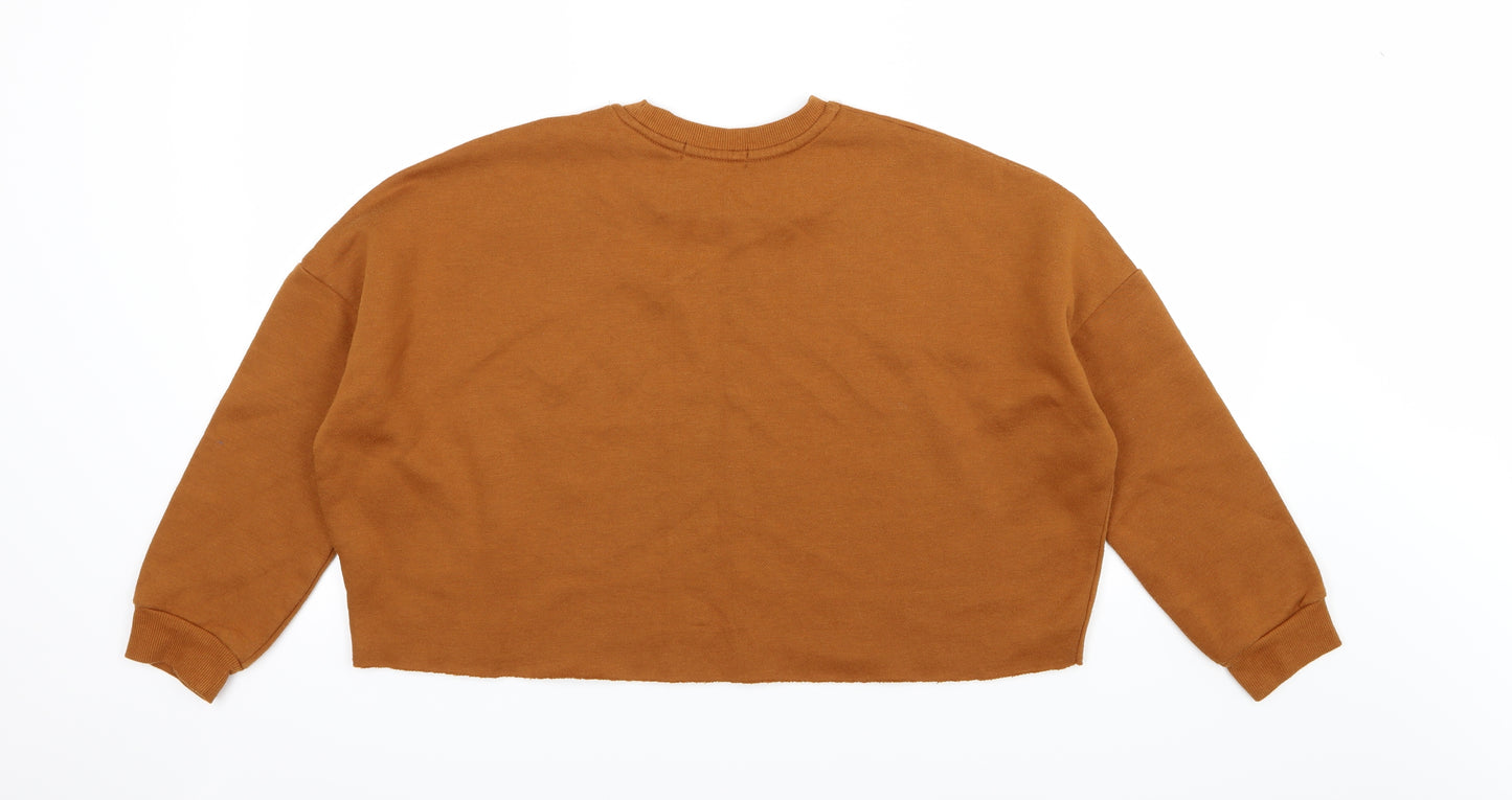 Primark Womens Brown  Jersey Pullover Sweatshirt Size S  - Choose Kindness