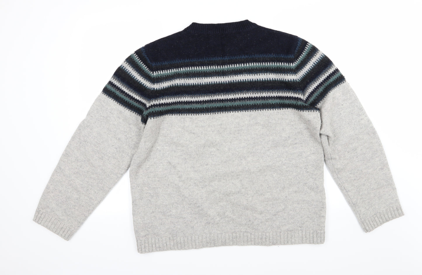Jack Wills Mens Multicoloured Striped Knit Pullover Jumper Size XL