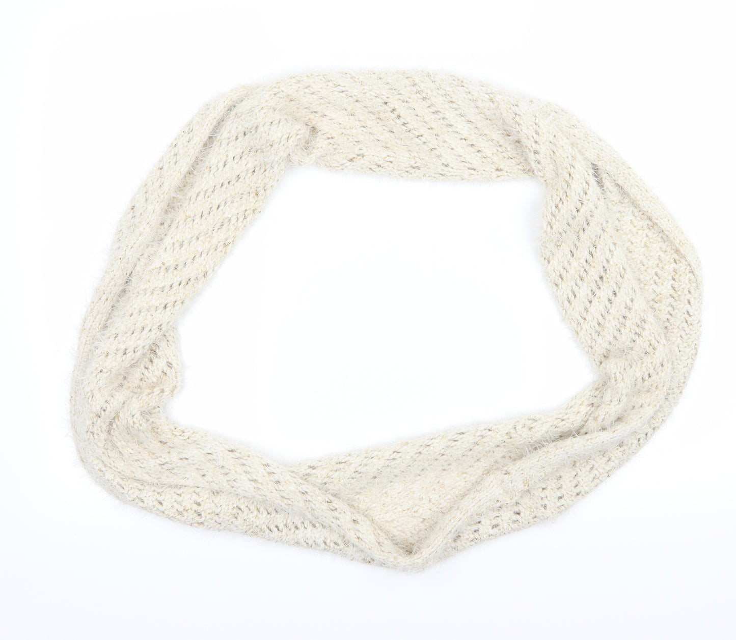 Preworn Womens Beige  Knit  Scarf