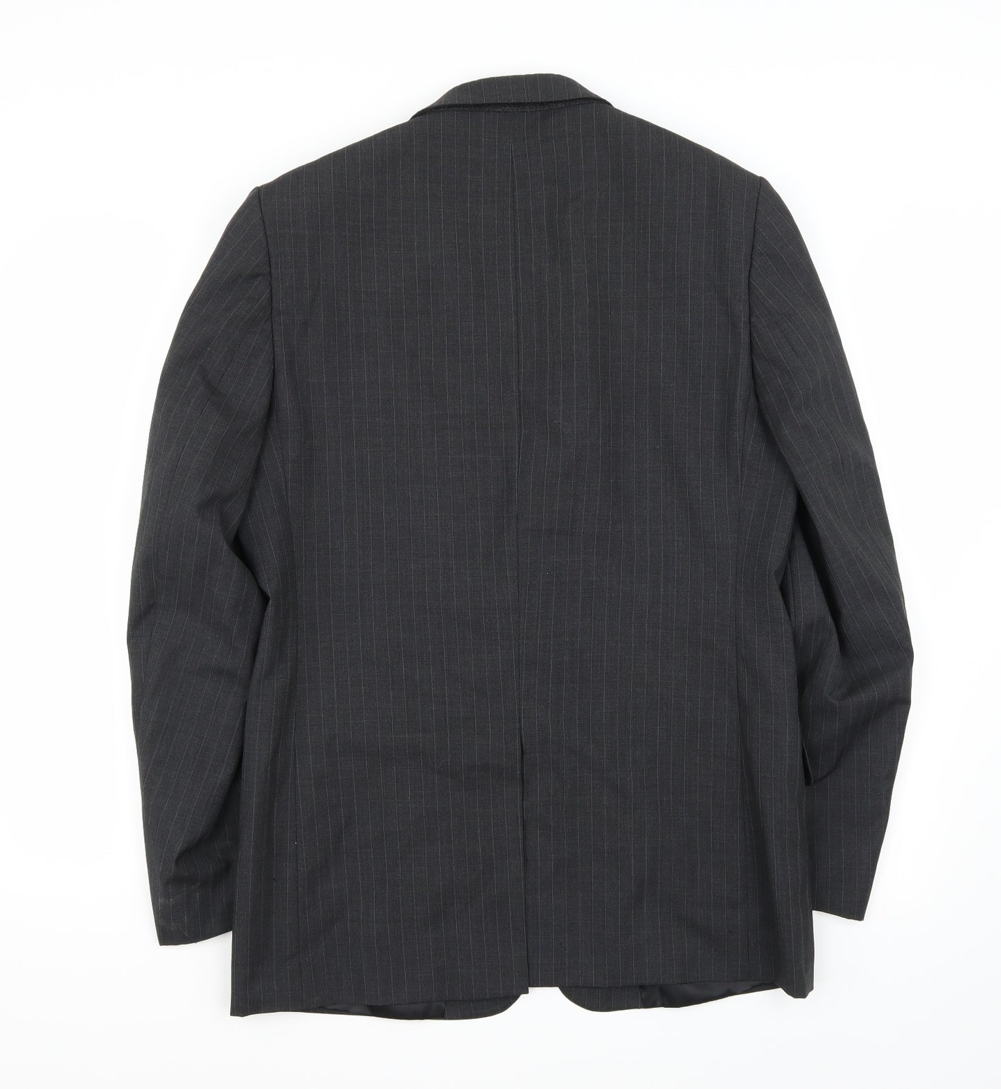 Jaeger Mens Black Striped  Jacket Suit Jacket Size 38