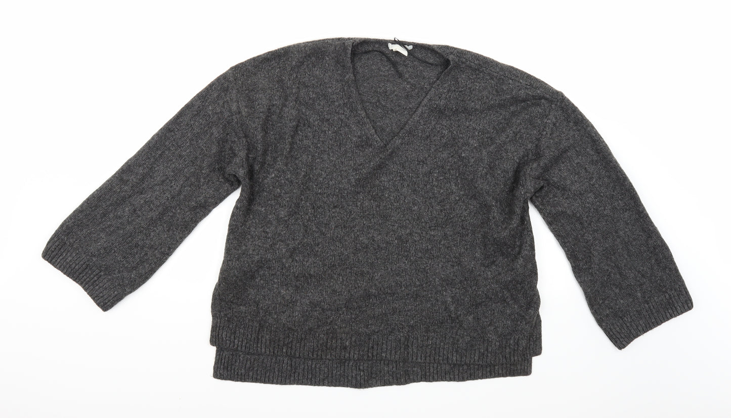 H&M Womens Grey   Pullover Jumper Size L