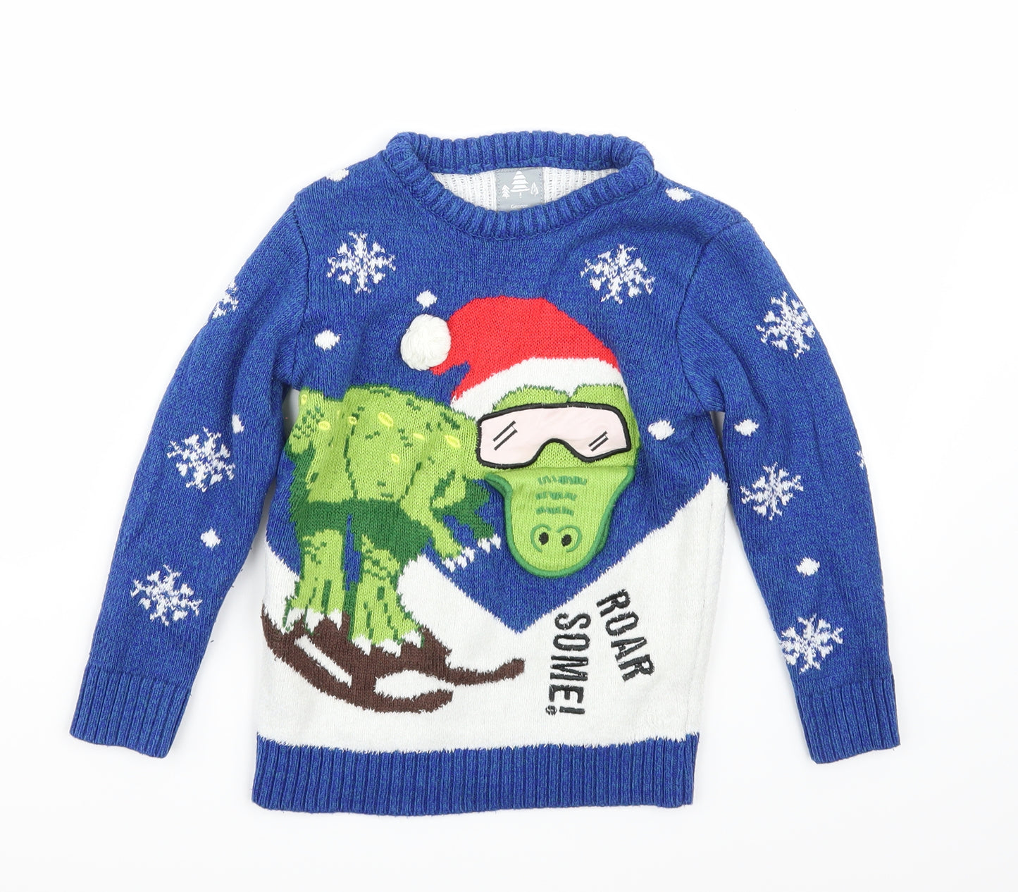George Boys Blue   Pullover Jumper Size 5-6 Years