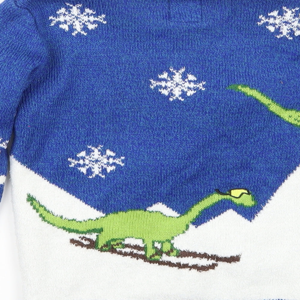 George Boys Blue   Pullover Jumper Size 5-6 Years