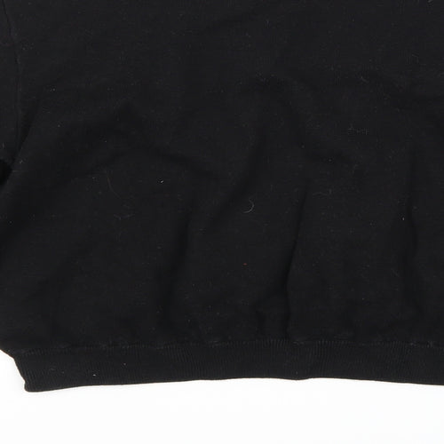 H*&M Womens Black  Rayon Pullover Jumper Size L