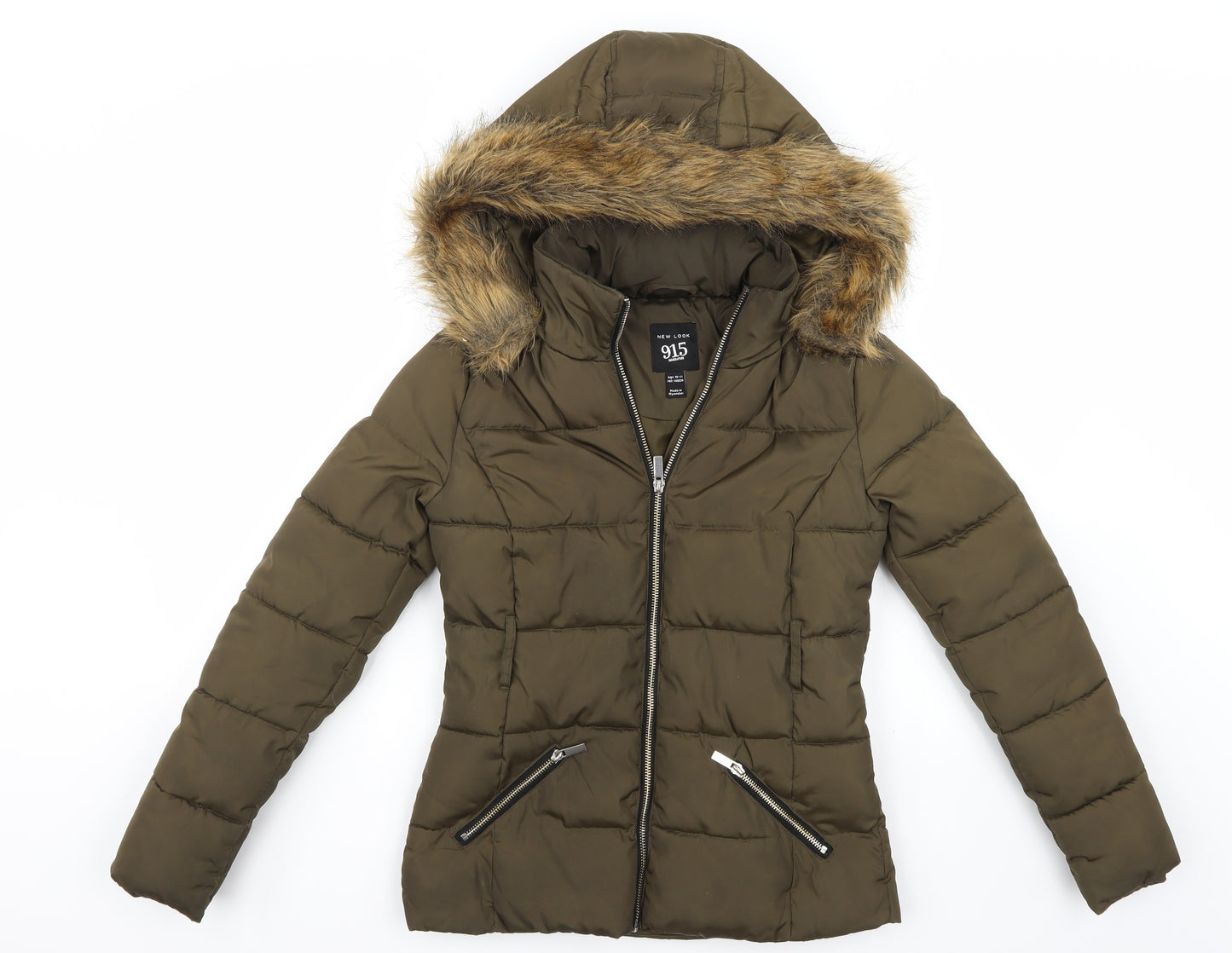 Newlook Girls Green   Jacket Coat Size 11 Years