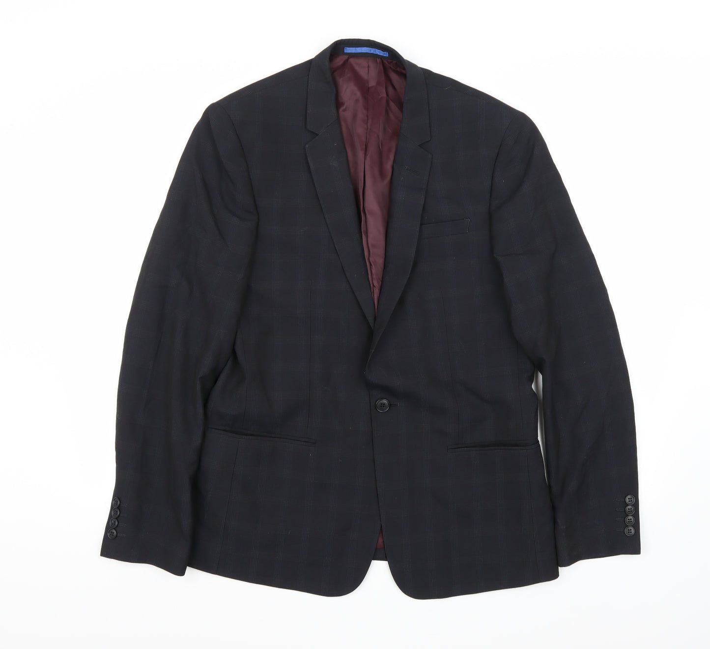 Riverisland Mens Black   Jacket Suit Jacket Size 42