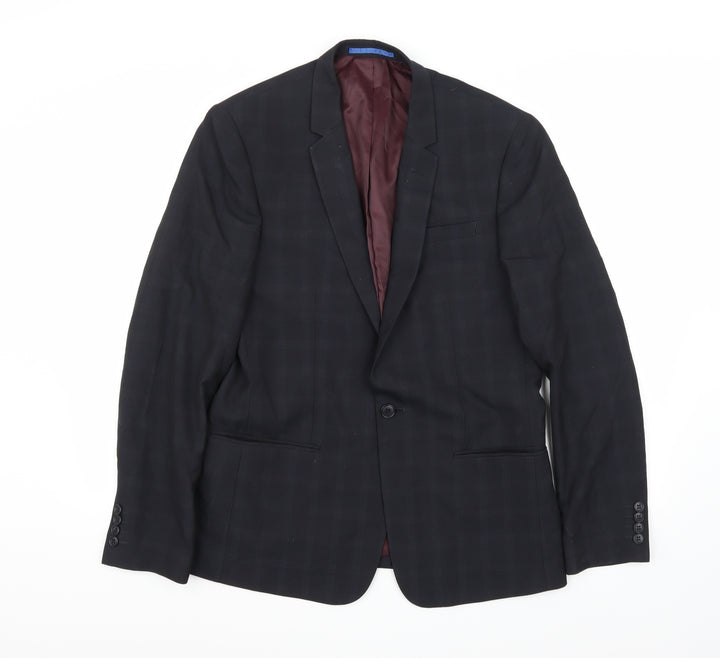 Riverisland Mens Black   Jacket Suit Jacket Size 42