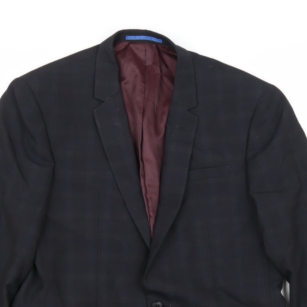 Riverisland Mens Black   Jacket Suit Jacket Size 42