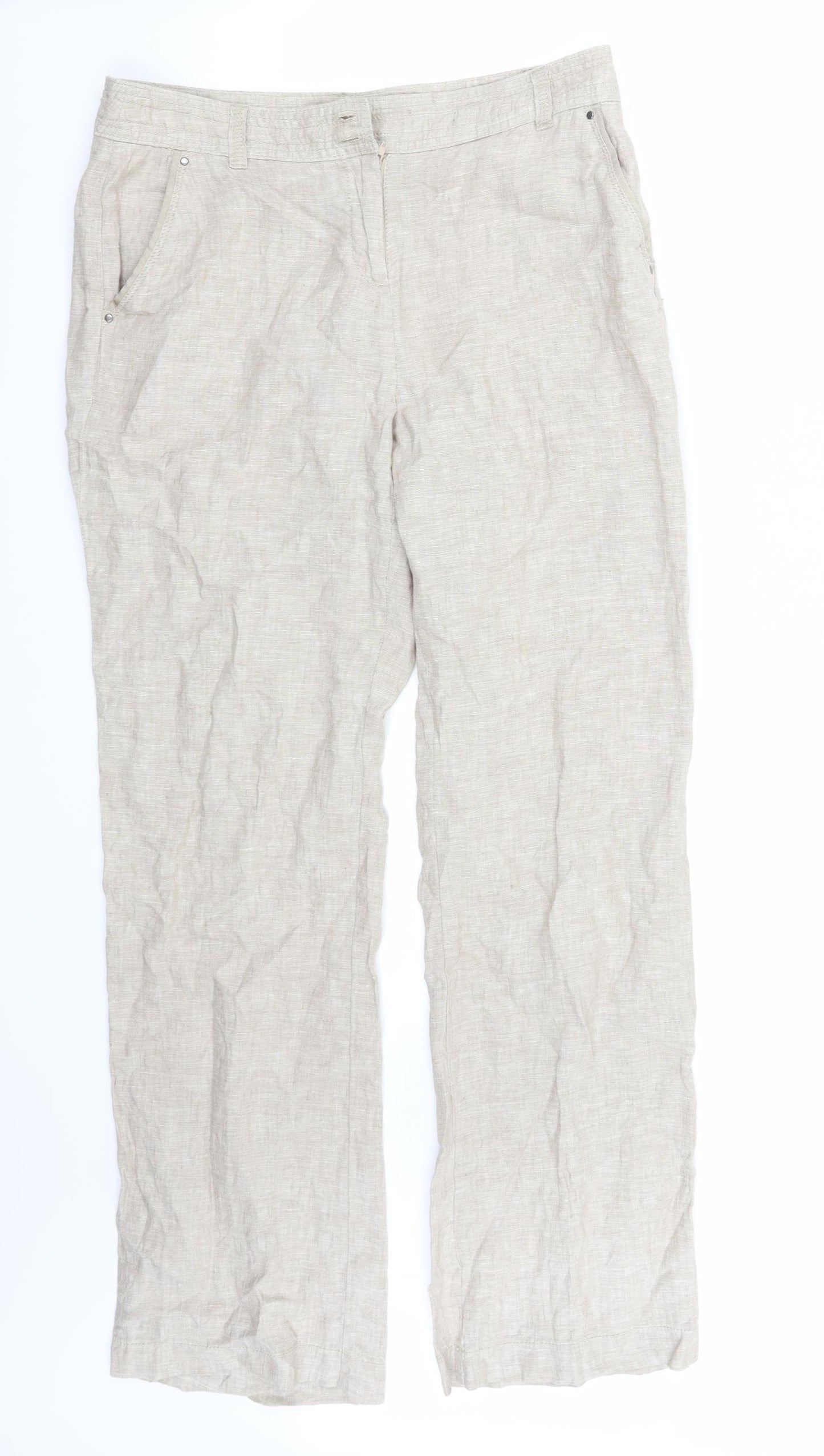 RJR.John Rocha Womens Grey   Trousers  Size 10 L30 in