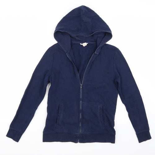 H&M Girls Blue   Full Zip Hoodie Size 14 Years