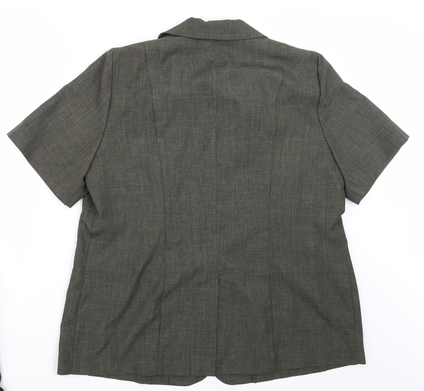 essence Womens Grey   Basic Button-Up Size 20