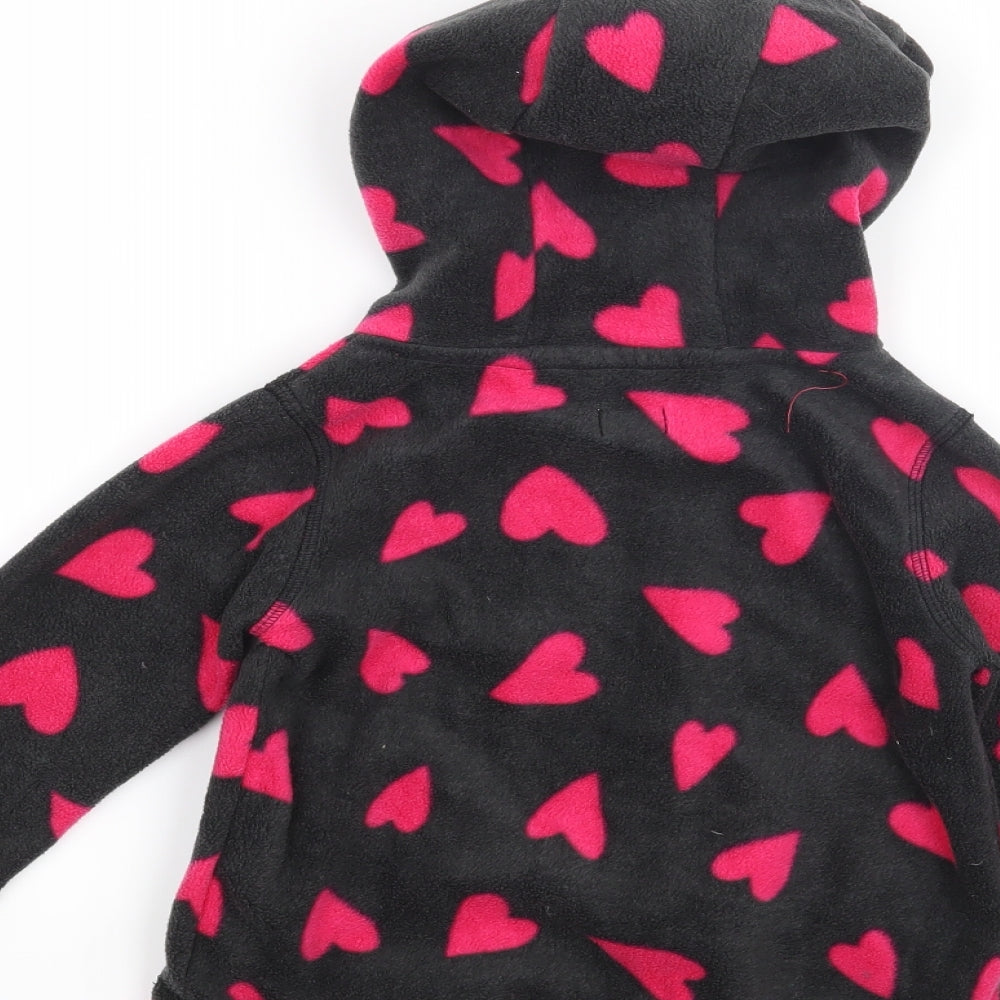 F&F Girls Grey   Pullover Hoodie Size 2-3 Years  - Hearts