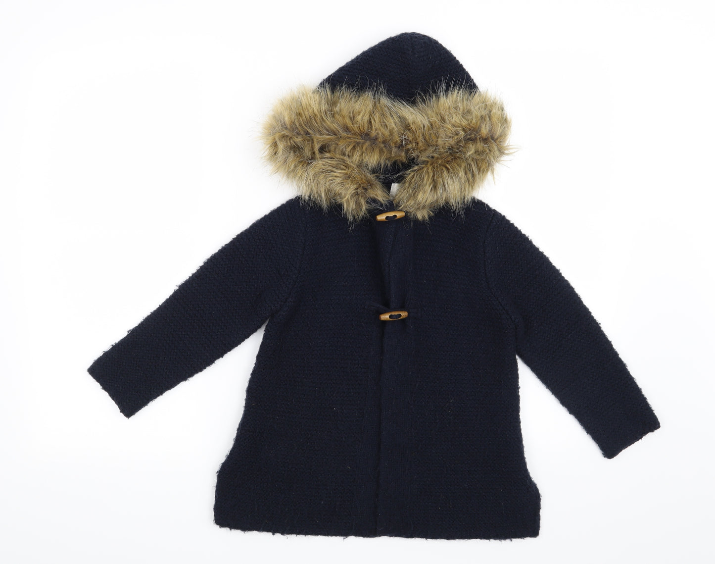 Zara Girls Blue   Cardigan Jumper Size 5 Years