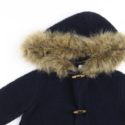 Zara Girls Blue   Cardigan Jumper Size 5 Years