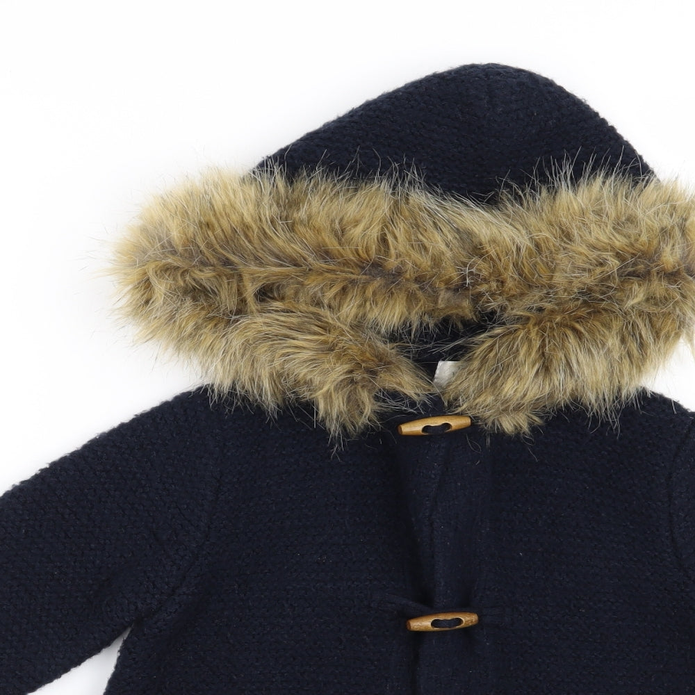 Zara Girls Blue   Cardigan Jumper Size 5 Years