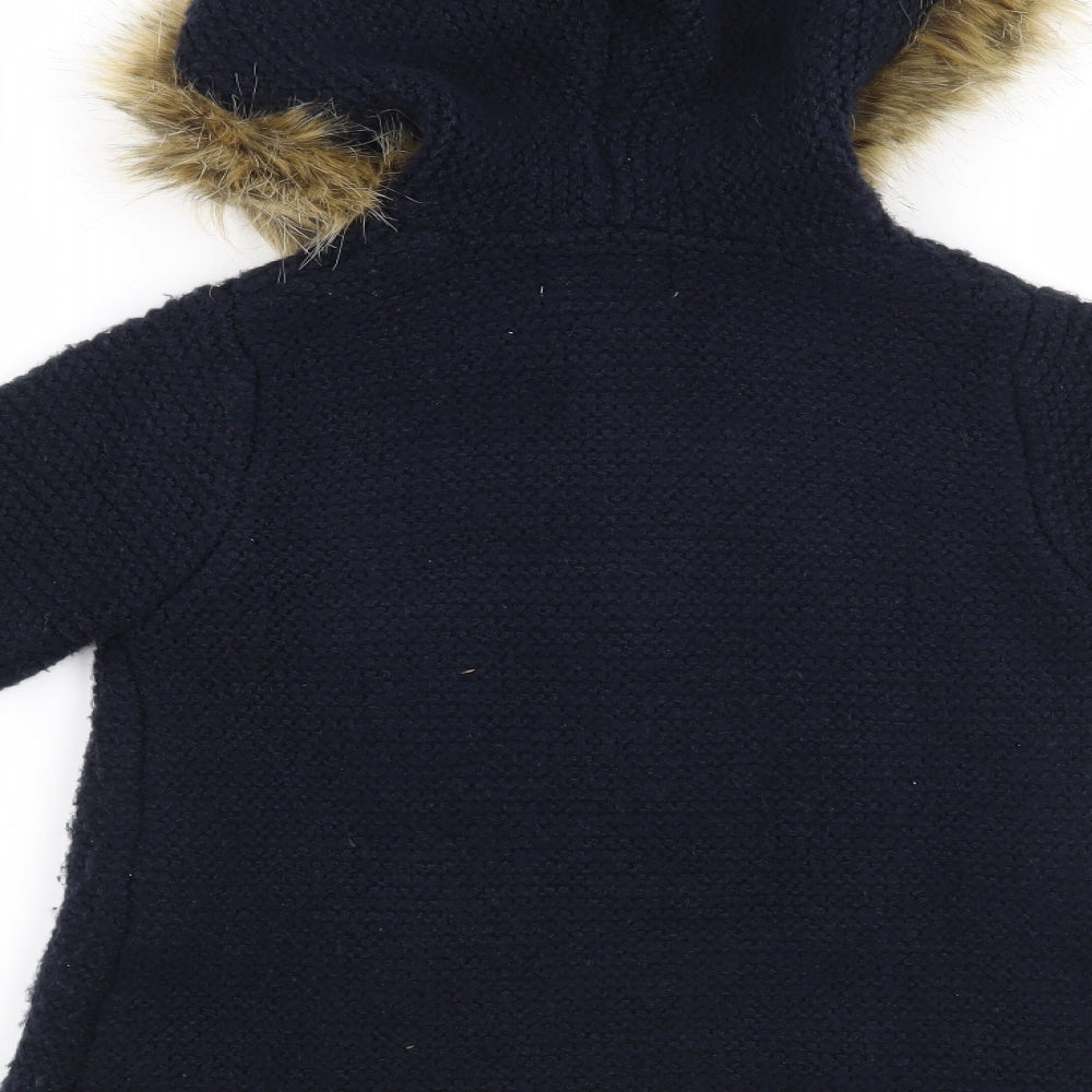 Zara Girls Blue   Cardigan Jumper Size 5 Years
