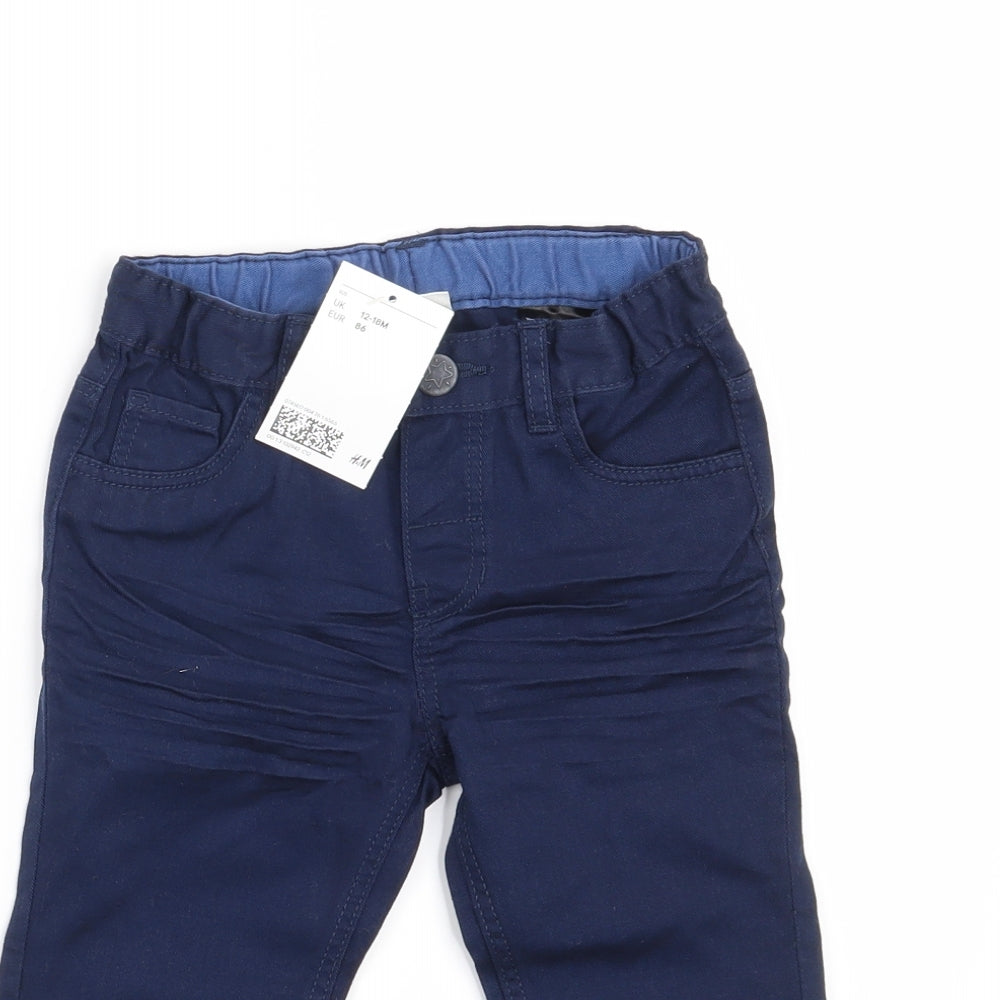 H&M Boys Blue   Capri Jeans Size 12-18 Months