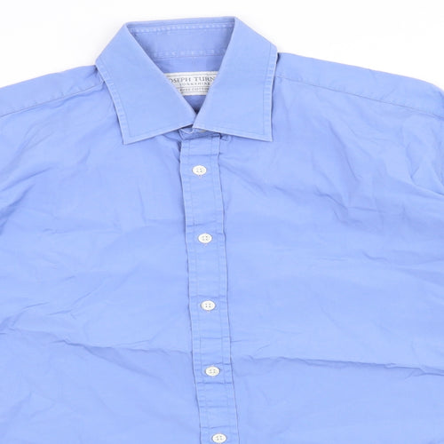 Joseph TurnerU Mens Blue    Dress Shirt Size 16