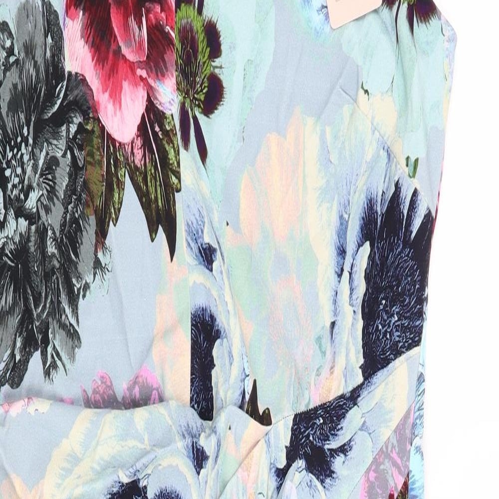 Phase Eight Womens Blue Floral  Shift  Size 18