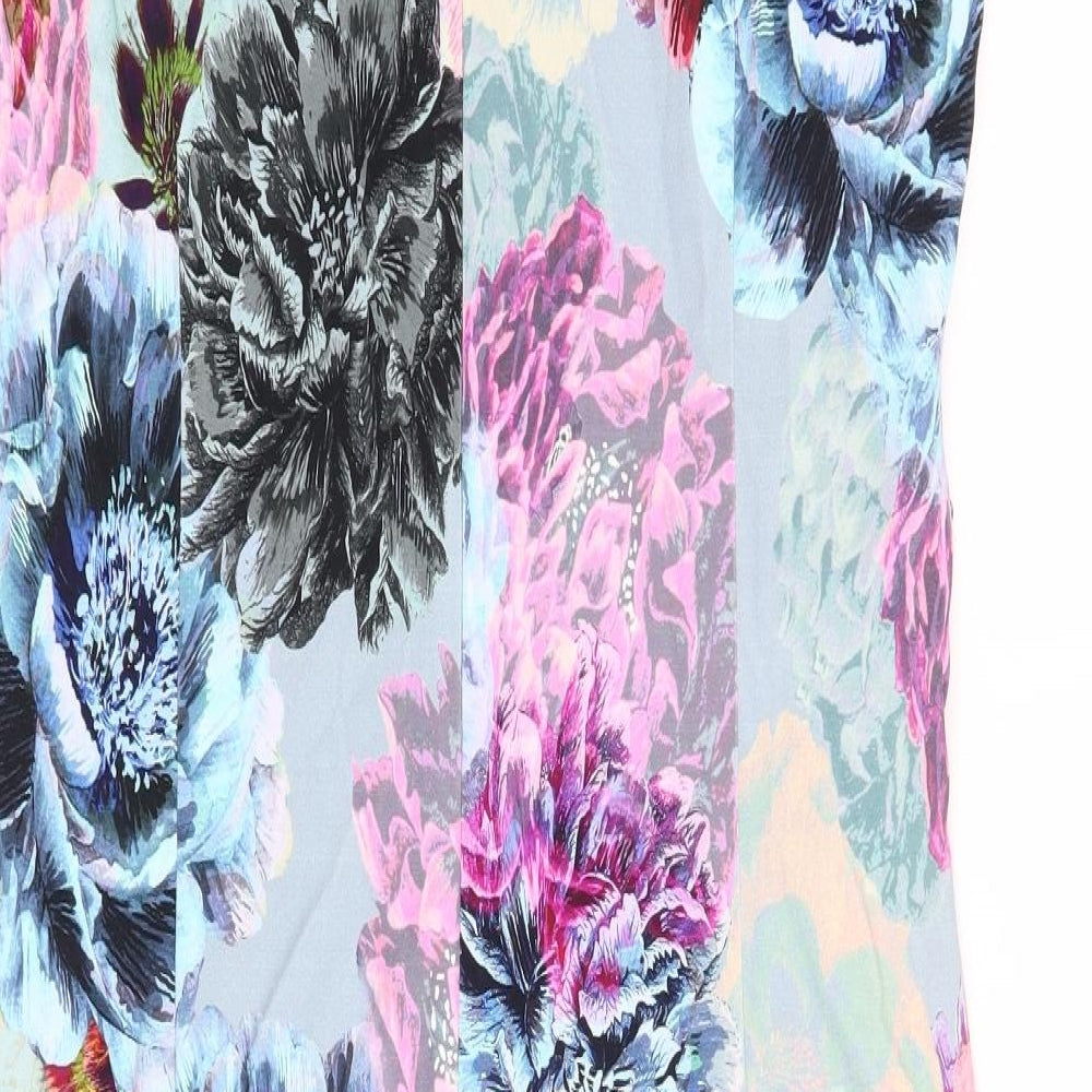 Phase Eight Womens Blue Floral  Shift  Size 18