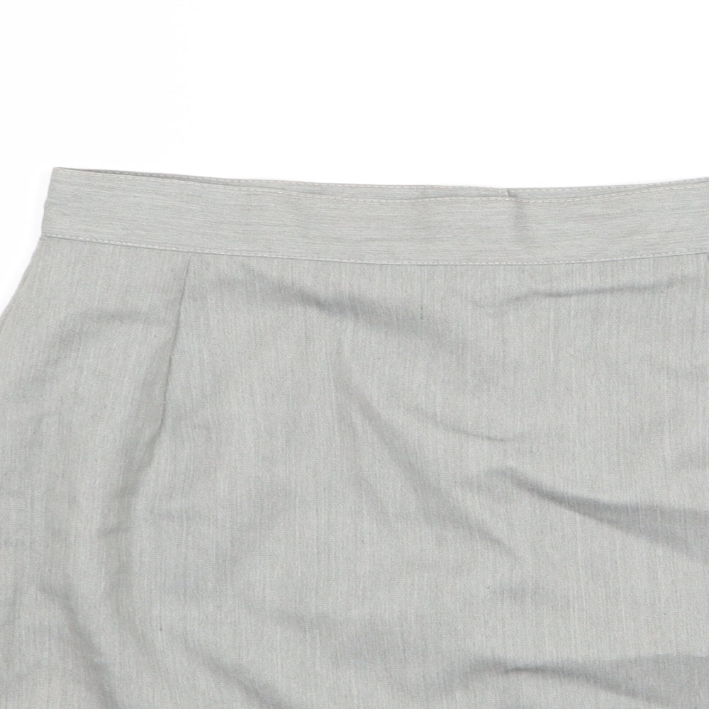 Preworn Womens Grey   Mini Skirt