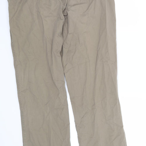 Marks and Spencer Mens Green   Chino Trousers Size 36 L31 in