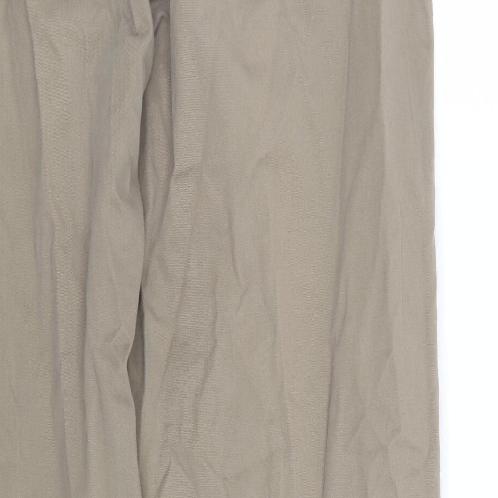 Marks and Spencer Mens Green   Chino Trousers Size 36 L31 in