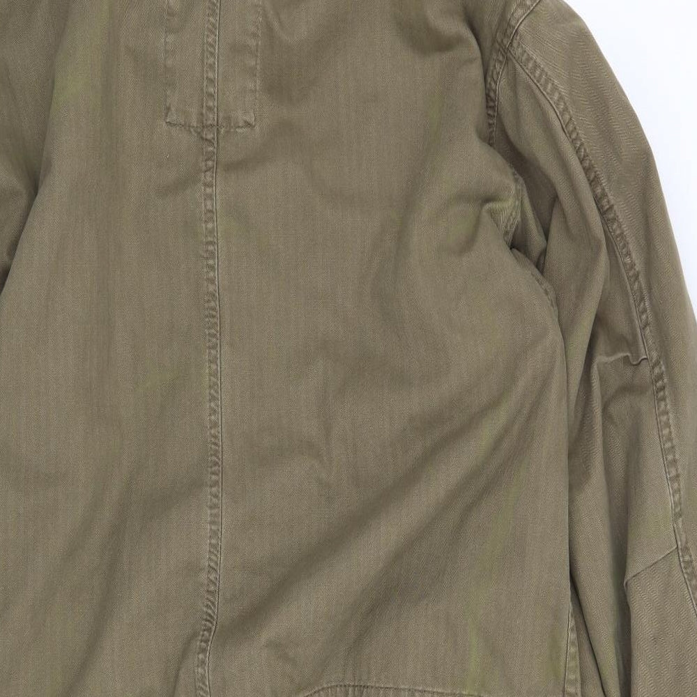 FCUK Jeans Mens Green   Overcoat Coat Size XL