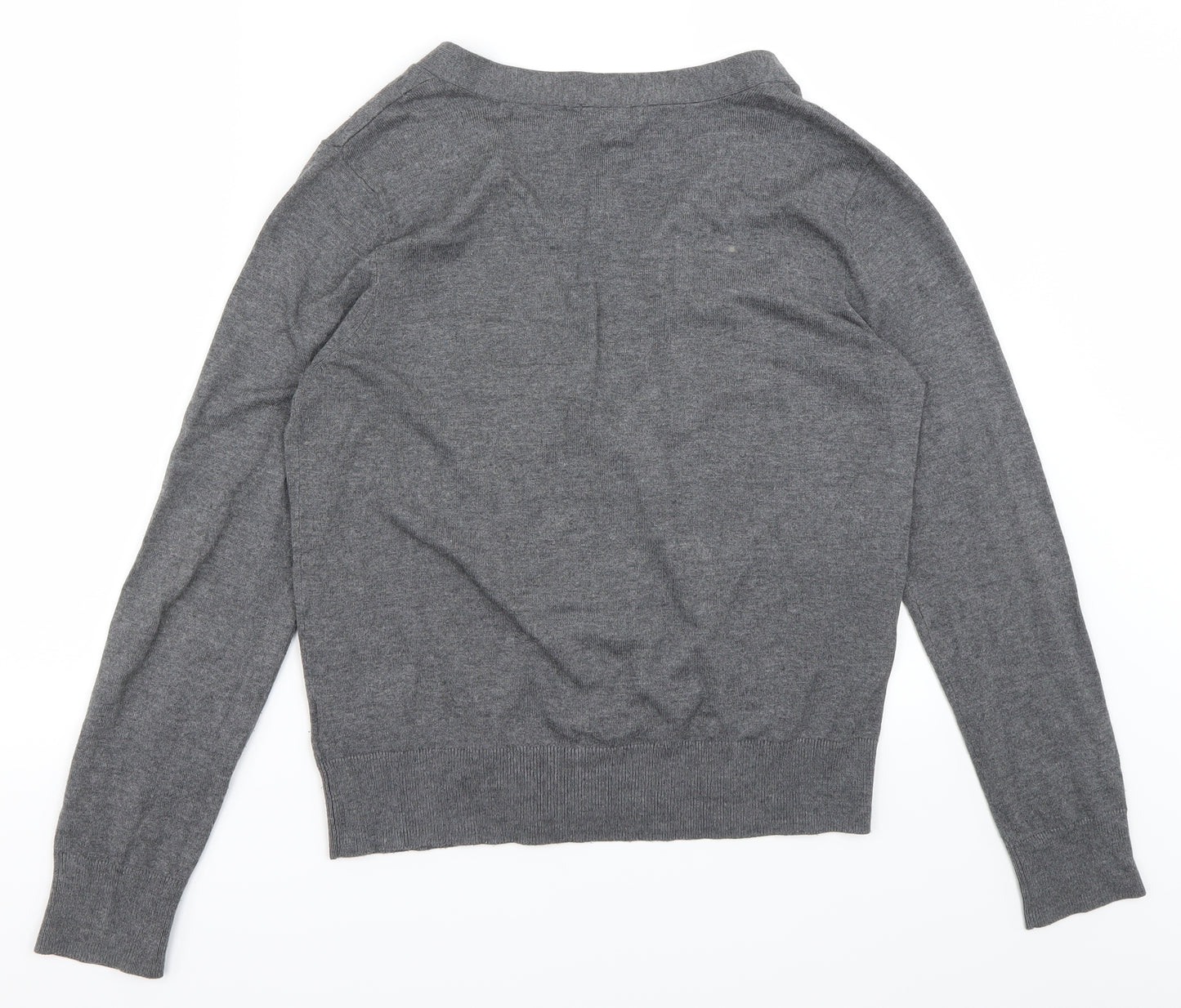 H&M Womens Grey   Cardigan Jumper Size M
