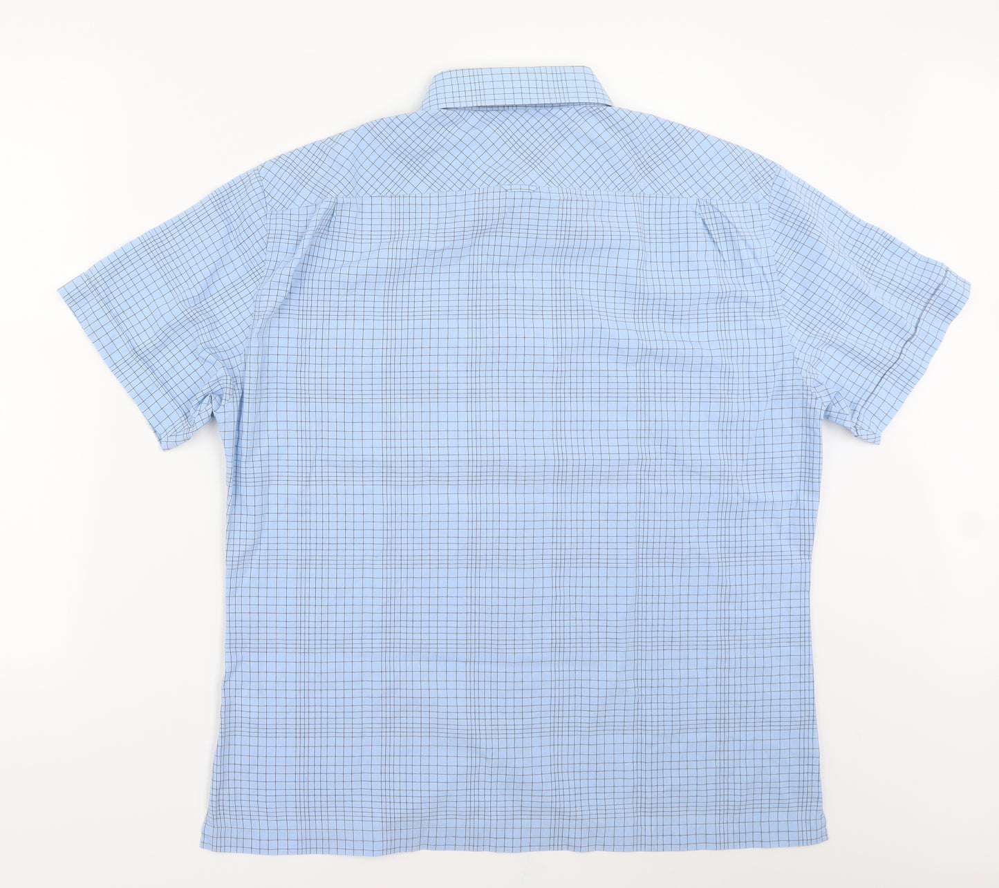 Ben Sherman Mens Blue Check   Button-Up Size L