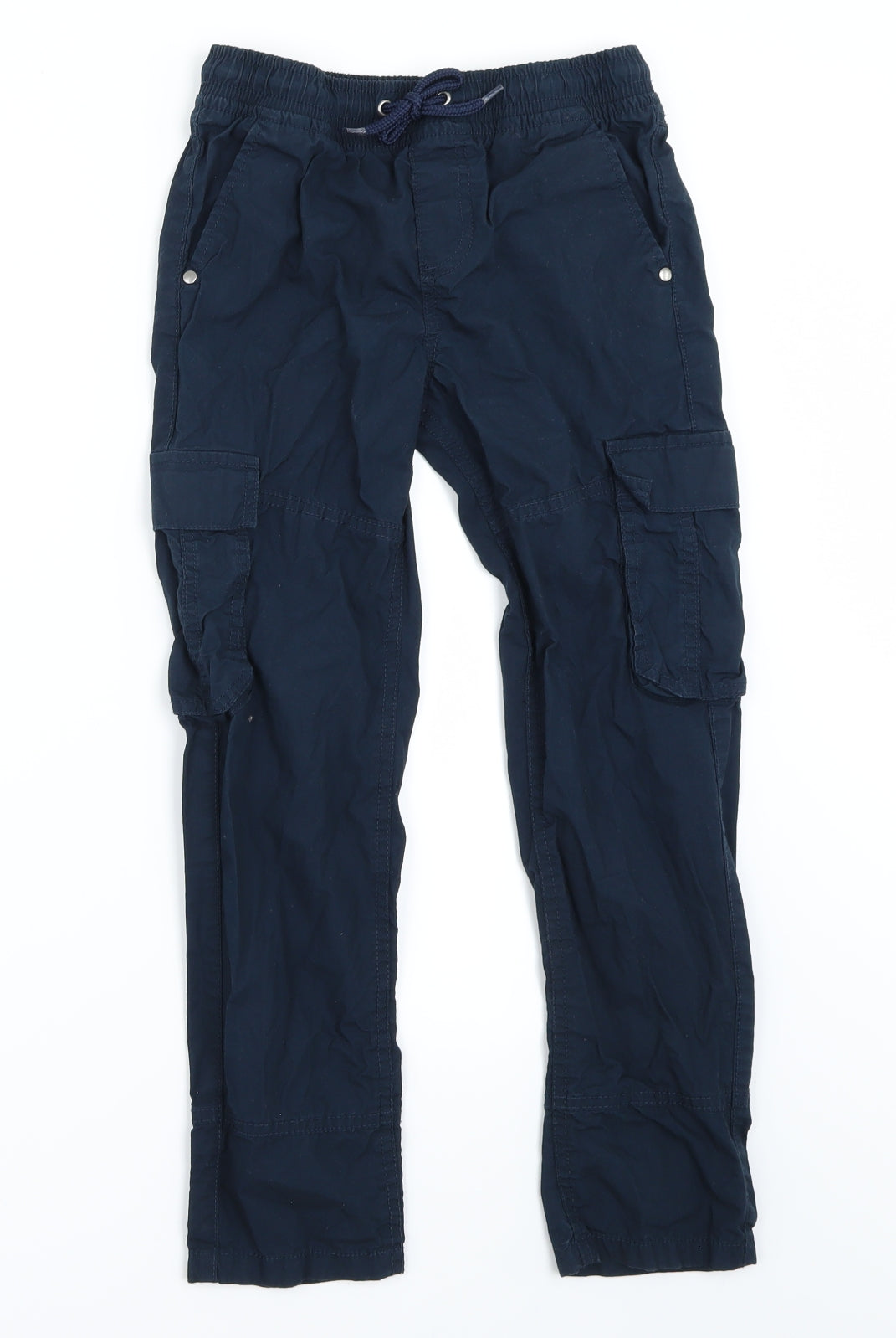 F&F Boys Blue   Cargo Trousers Size 8-9 Years