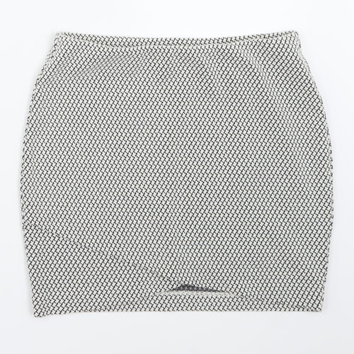 H&M Womens White   A-Line Skirt Size S