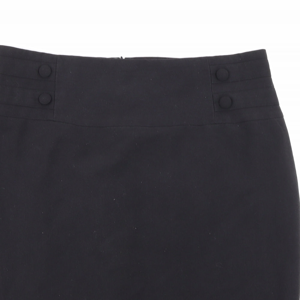 Papaya Womens Black   A-Line Skirt Size 16