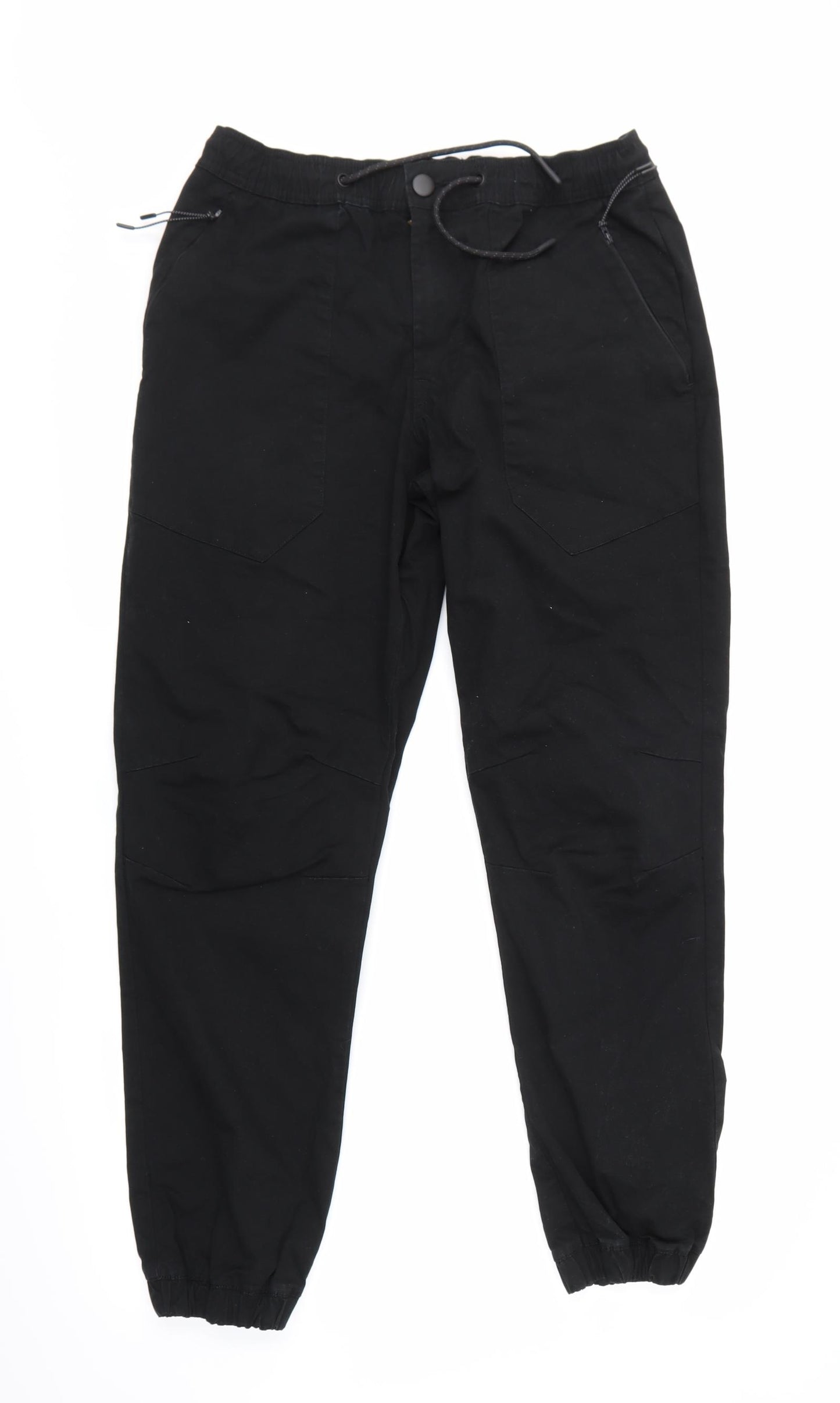 Denim CO Mens Black   Chino Trousers Size M L29 in
