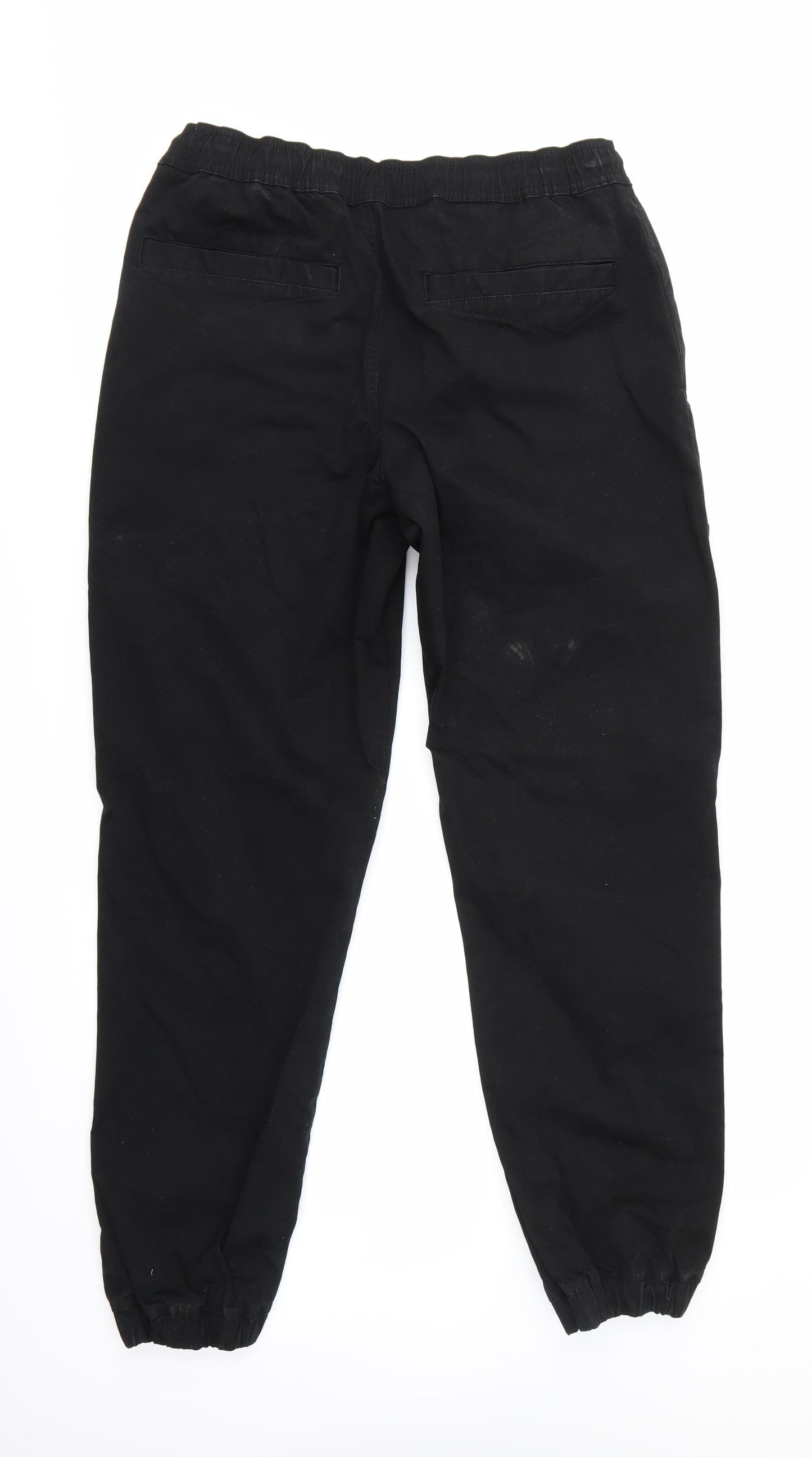Denim CO Mens Black   Chino Trousers Size M L29 in