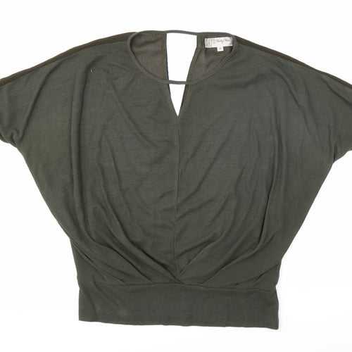 Voulez-Vous Womens Green   Basic Blouse Size M
