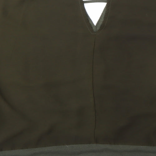 Voulez-Vous Womens Green   Basic Blouse Size M