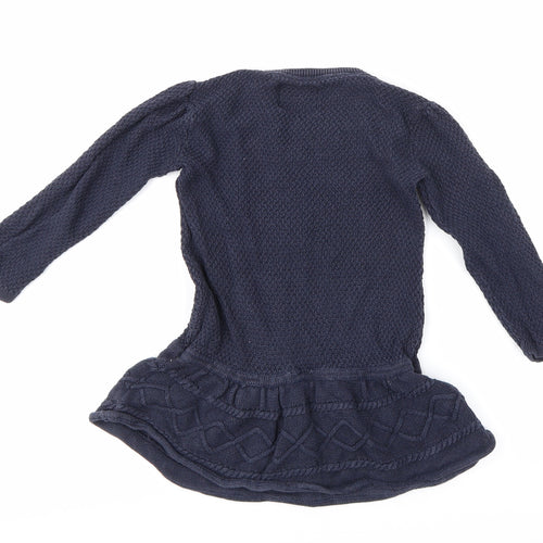 TU Girls Blue   Jumper Dress  Size 2-3 Years