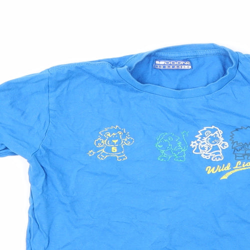 Doone Boys Blue   Basic T-Shirt Size 5-6 Years