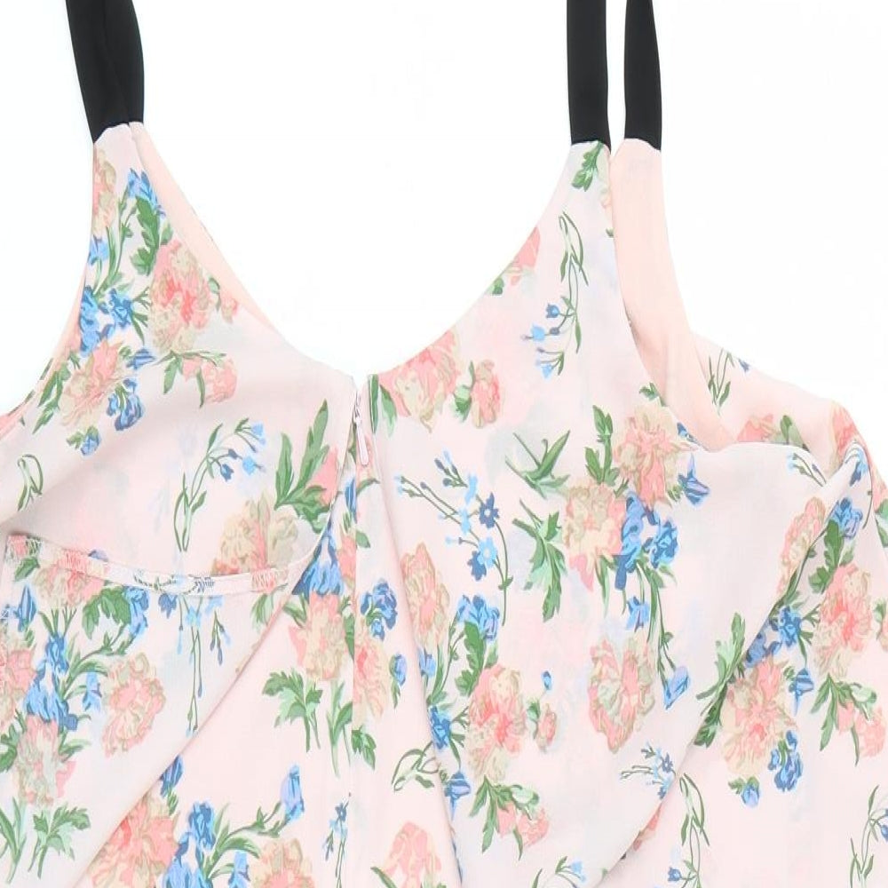 Dorothy Perkins Womens Pink Floral  A-Line  Size 14