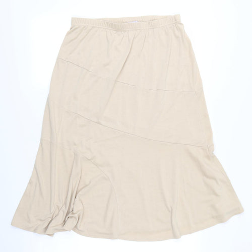 Charmance Womens Beige   A-Line Skirt