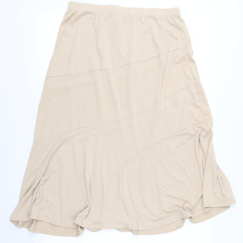 Charmance Womens Beige   A-Line Skirt