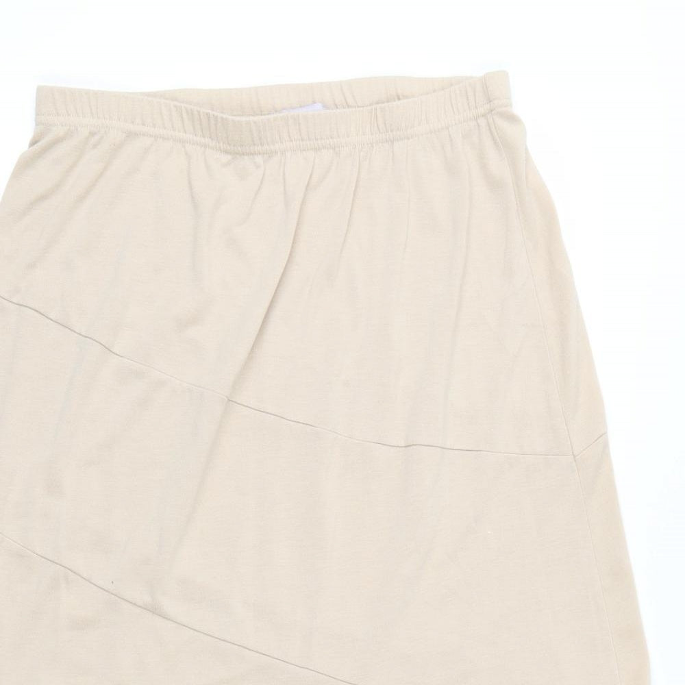 Charmance Womens Beige   A-Line Skirt